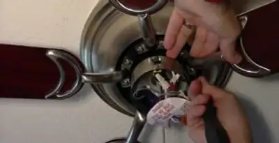Ceiling fan installation with electrical wiring and mounting by professional electrician in Clearwater, FL
