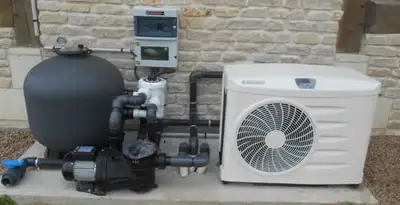 electric heater installation services with connected outdoor heating system equipment in Clearwater, FL