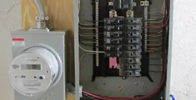 electrical panel upgrade service showing outdated electrical panel prepared for professional replacement in Clearwater, FL