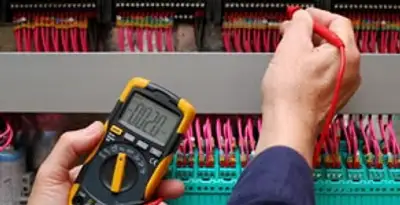 electrical service showing professional testing and troubleshooting of electrical panel by licensed electricians in Clearwater, FL
