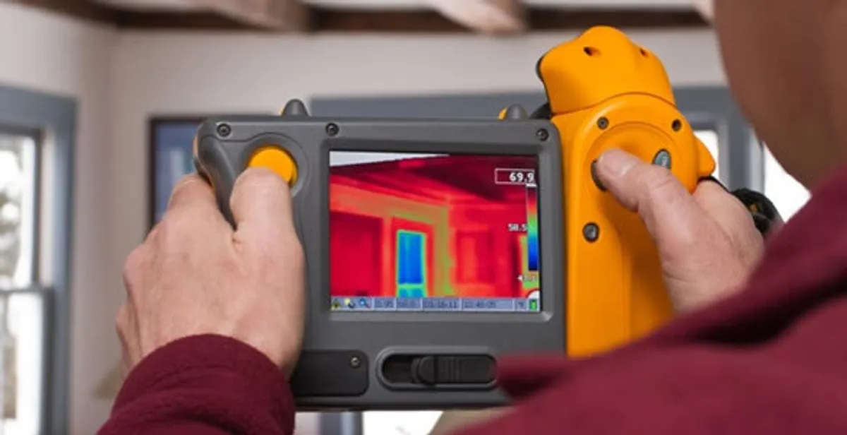 home energy audit service capturing thermal readings to analyze insulation and electrical efficiency in Clearwater, FL