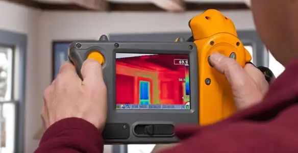 home energy audit service capturing thermal readings to analyze insulation and electrical efficiency in Clearwater, FL