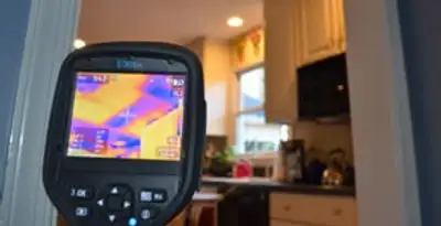home energy audit service using thermal imaging to evaluate electrical efficiency inside a home in Clearwater, FL