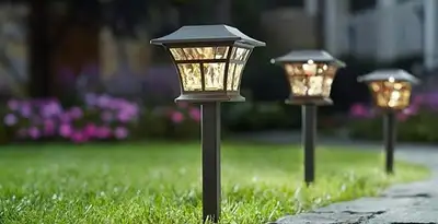 landscape lighting installation services with professionally installed pathway lights in Clearwater, FL