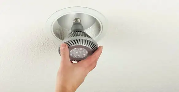 lighting installation service featuring recessed ceiling light installed by licensed professionals in Clearwater, FL
