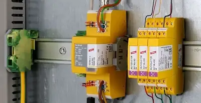 lightning surge protection system with surge suppressors installed by electrical service professionals in Clearwater, FL