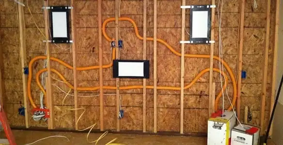 new construction wiring project displaying complete electrical system layout installed by professionals in Clearwater, FL