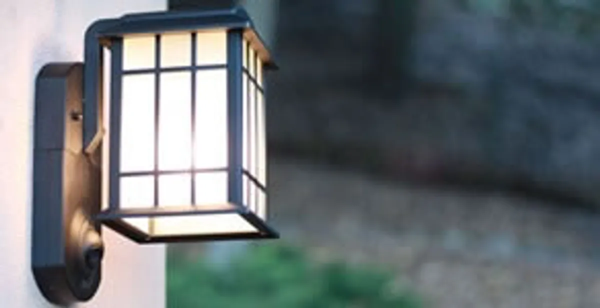 security light installation services with professionally mounted exterior wall light in Clearwater, FL