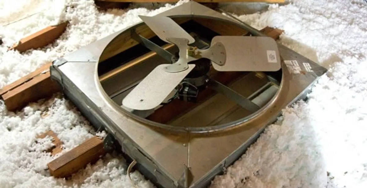 whole house fan installation services with attic-mounted ventilation unit in Clearwater, FL